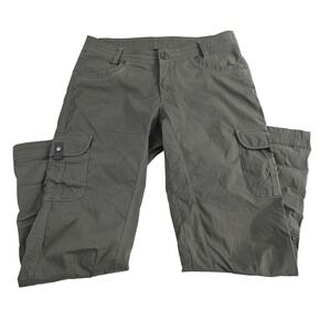 KÜHL Size 10 Short Olive Green Hiking‎ Outdoors Cargo Capri Pants Style 6065